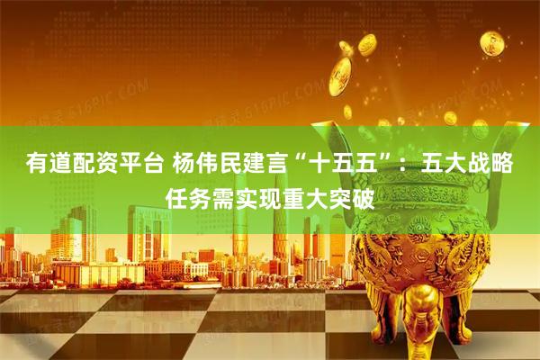 有道配资平台 杨伟民建言“十五五”：五大战略任务需实现重大突破